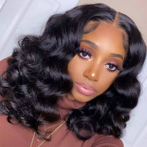 "Janeen Veronica" Loose Deep Wave Lace Frontal Wig. 200% Density. Affordable Lace Frontal Wig.