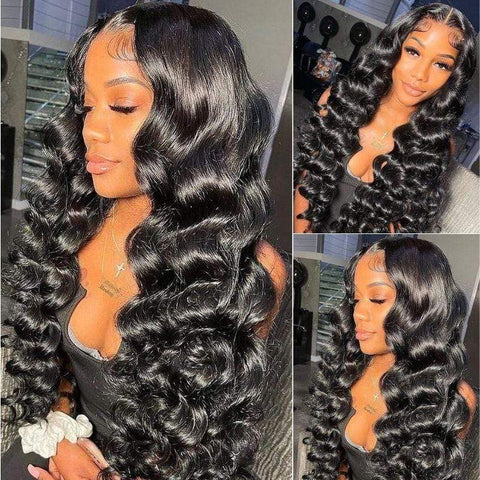 "Janeen Veronica" Loose Deep Wave Lace Frontal Wig. 200% Density. Affordable Lace Frontal Wig.